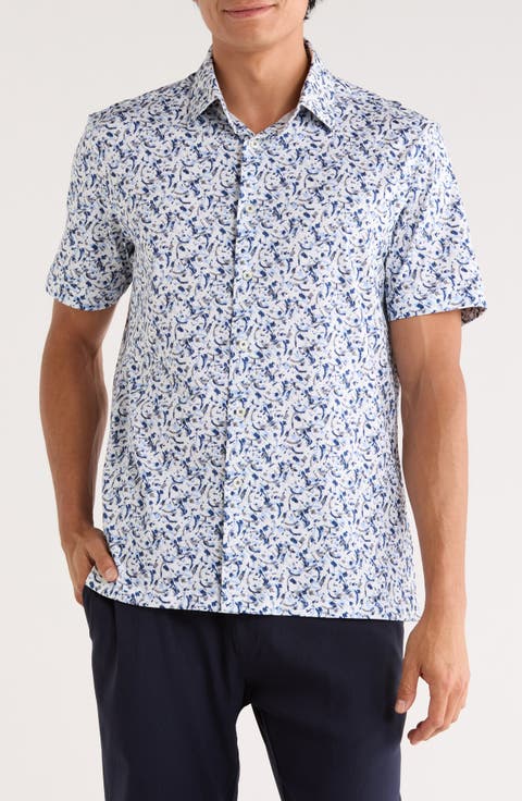 Miles OoohCotton® Short Sleeve Button-Up Shirt