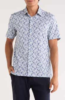 Bugatchi Miles OoohCotton® Short Sleeve Button-Up Shirt
