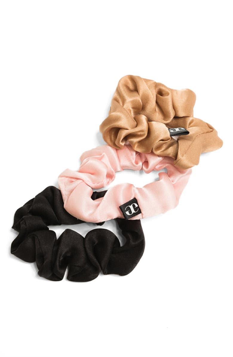 Grace Eleyae Assorted 3-Pack Thin Silk Scrunchies, Main, color, 
