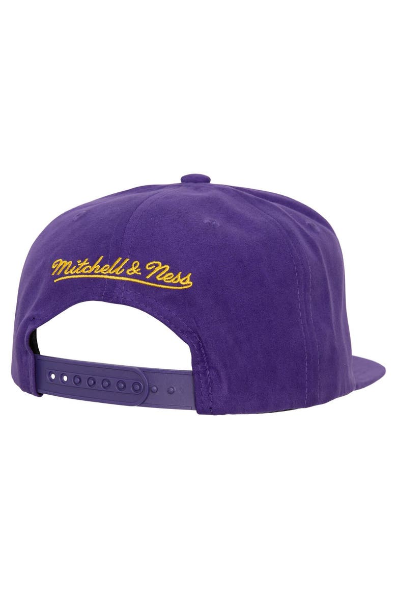 Mitchell & Ness Men's Mitchell & Ness Purple Los Angeles Lakers Sweet Suede Snapback Hat, Alternate, color, Purple
