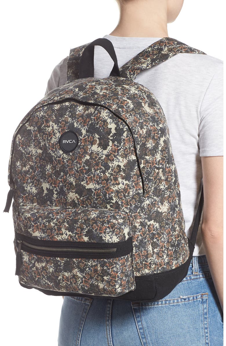 RVCA Tides Print Canvas Backpack, Alternate, color,