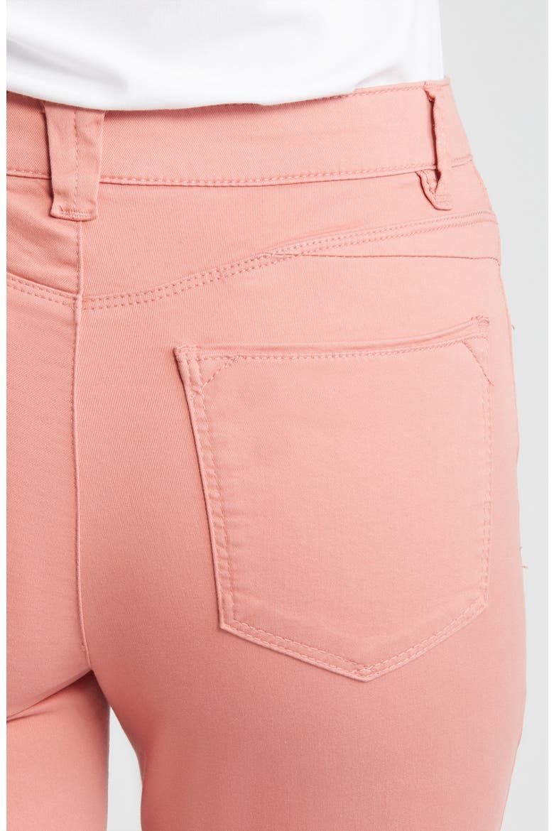 Logan 'Ab'Solution High Waist Ankle Slim Straight Leg Pants, Alternate, color, DUSTY PAPAYA