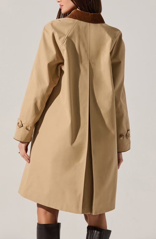 Astr The Label Raiden Swing Coat In Brown