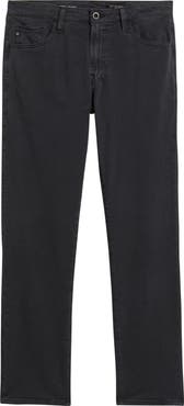 AG Everett Slim Straight Leg Cotton & Linen Blend Jeans