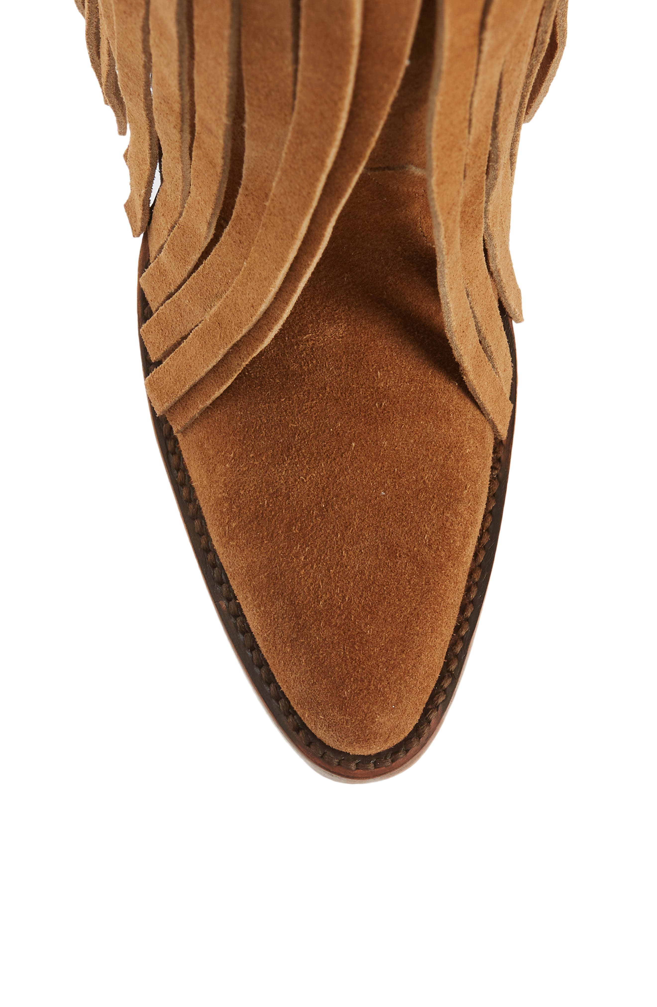 Atlas Fringe Western Boot, Alternate, color, BROWN