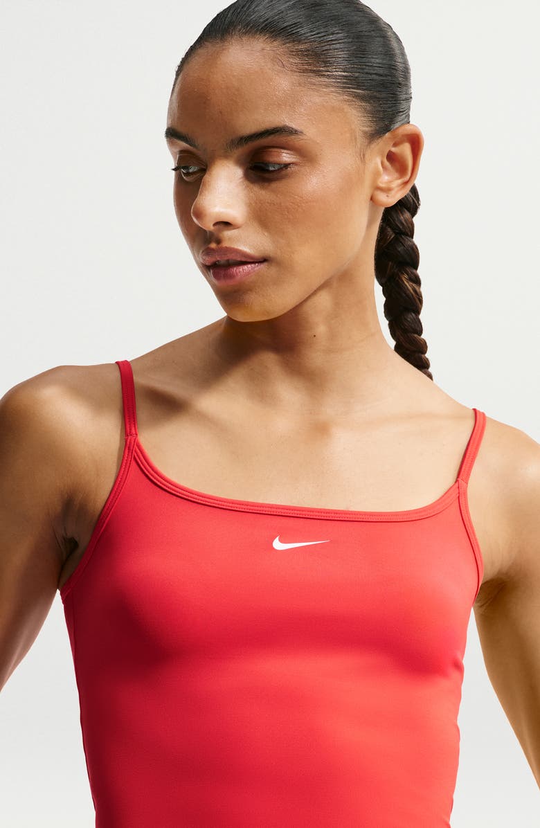 Nike Dri-FIT Cami Tank Top, Alternate, color, Light Crimson/ White