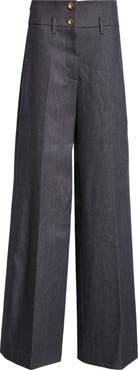 Altuzarra Rudy Wide Leg Stretch Wool Pants