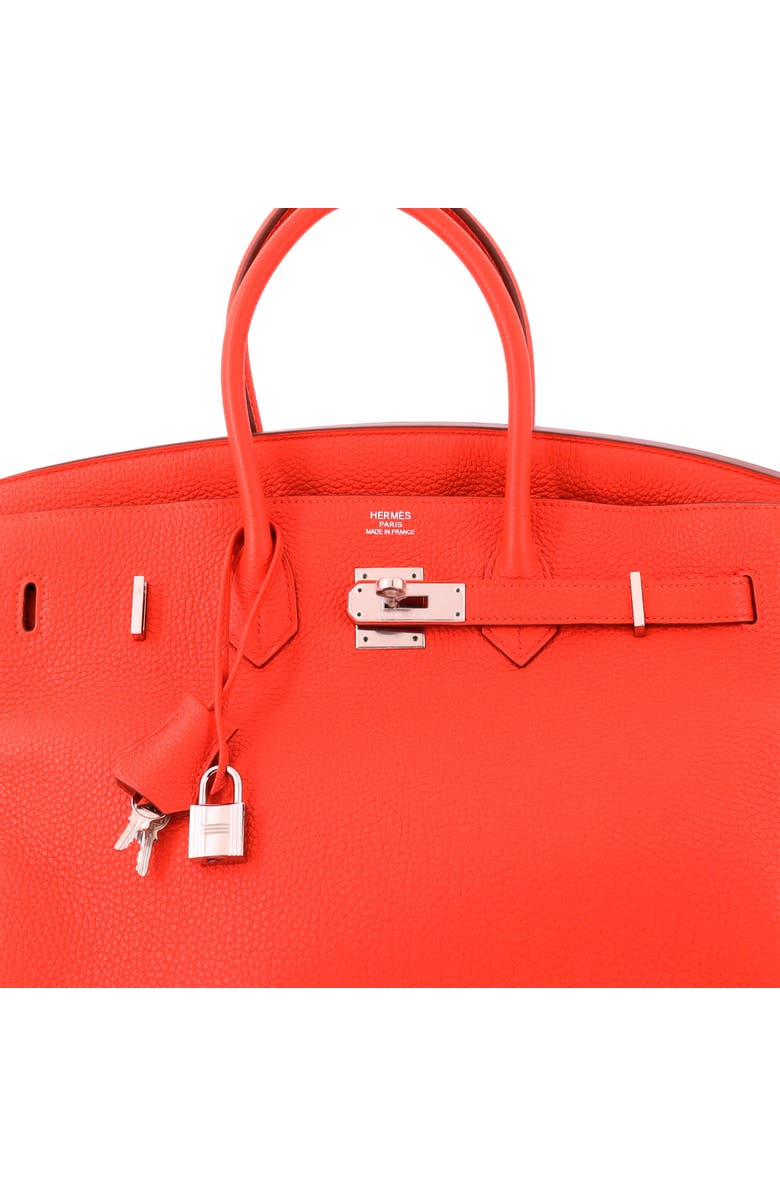 Pre-Owned Hermes Birkin Handbag Orange Togo with Palladium Hardware 35, Alternate, color, Capucine