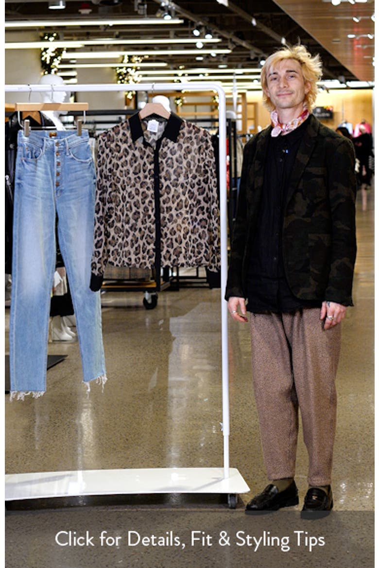 Leo Leopard Spot Button-Up Shirt video