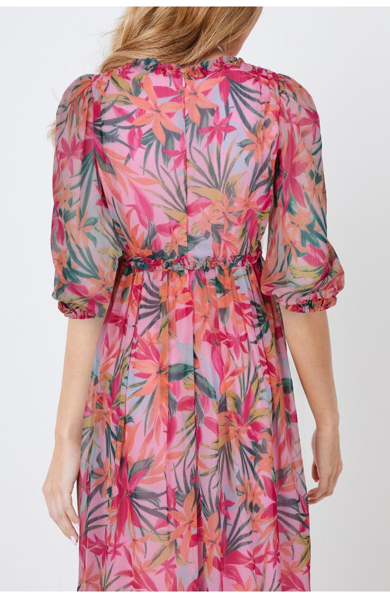 CREEA the Label Floral Print Empire Waist Midi Dress, Alternate, color,