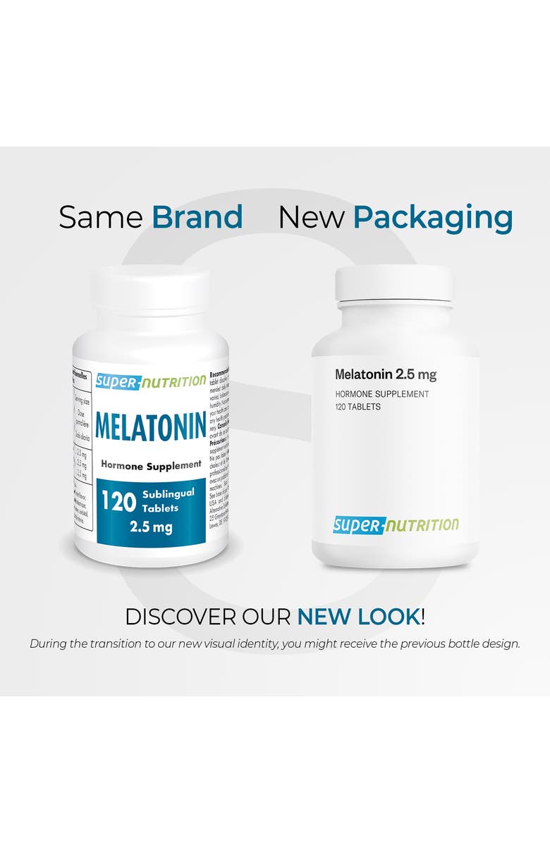 SuperSmart Melatonin 2.5mg, Alternate, color, NO COLOR