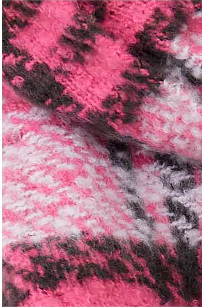 Homecoming Plaid Blanket Scarf, Alternate, color, BUBBLEGUM