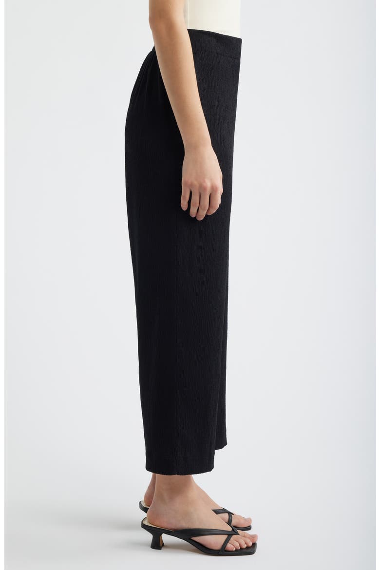 Crinkle Ankle Wide Leg Pants, Alternate, color, ANNE BLACK