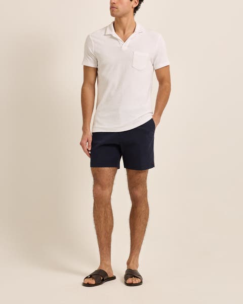 Terry Towelling Tailored Fit Towelling Polo Shirt