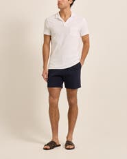 Orlebar Brown Terry Towelling Tailored Fit Towelling Polo Shirt