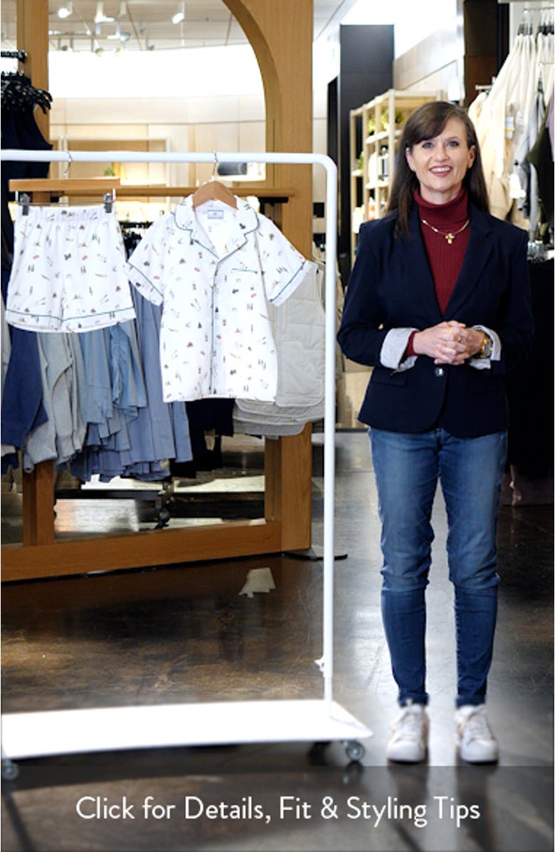 Kids' Camping Print Two-Piece Short Pajamas, sales video thumbnail