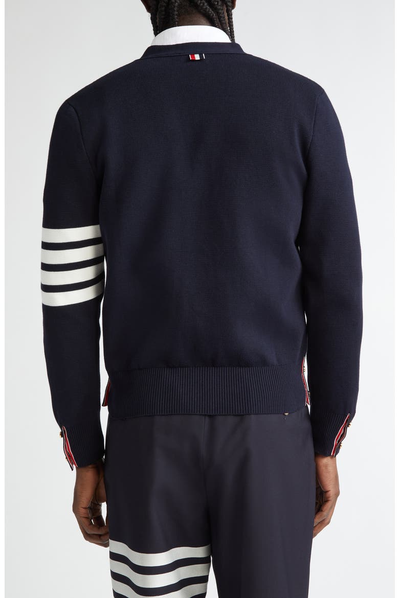 4-Bar Milano Knit Cardigan, Alternate, color, NAVY