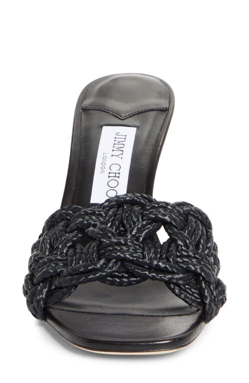 Jimmy Choo Chara 70 Nappa Leather Sandals In Black