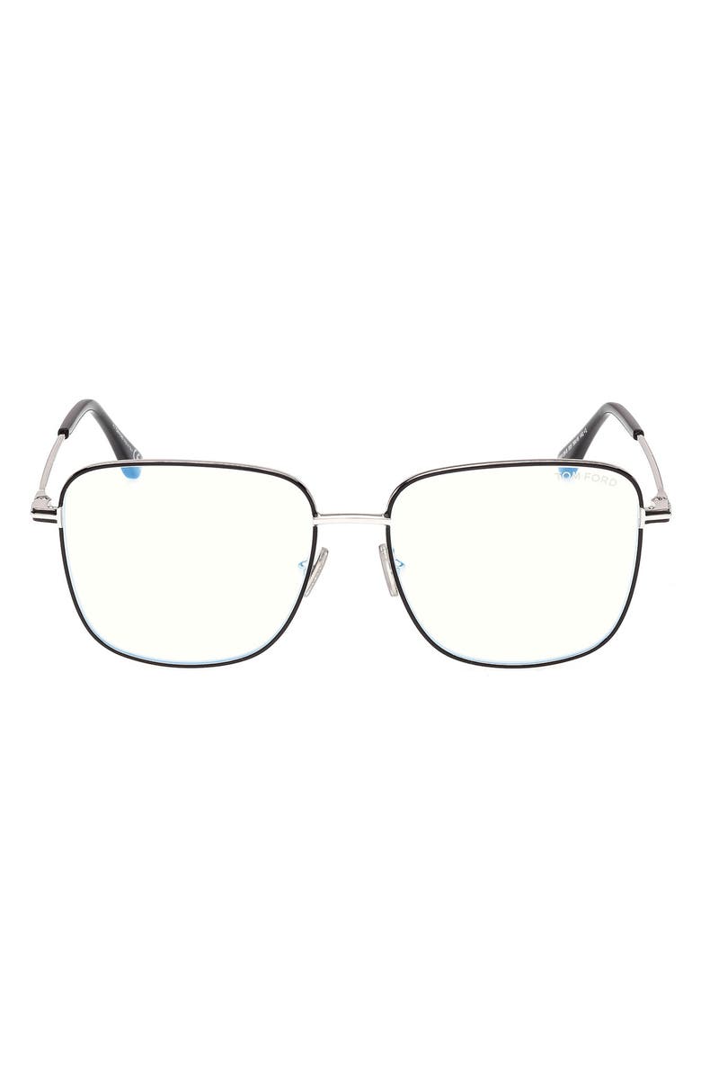 TOM FORD 56mm Square Optical Glasses, Main, color, 