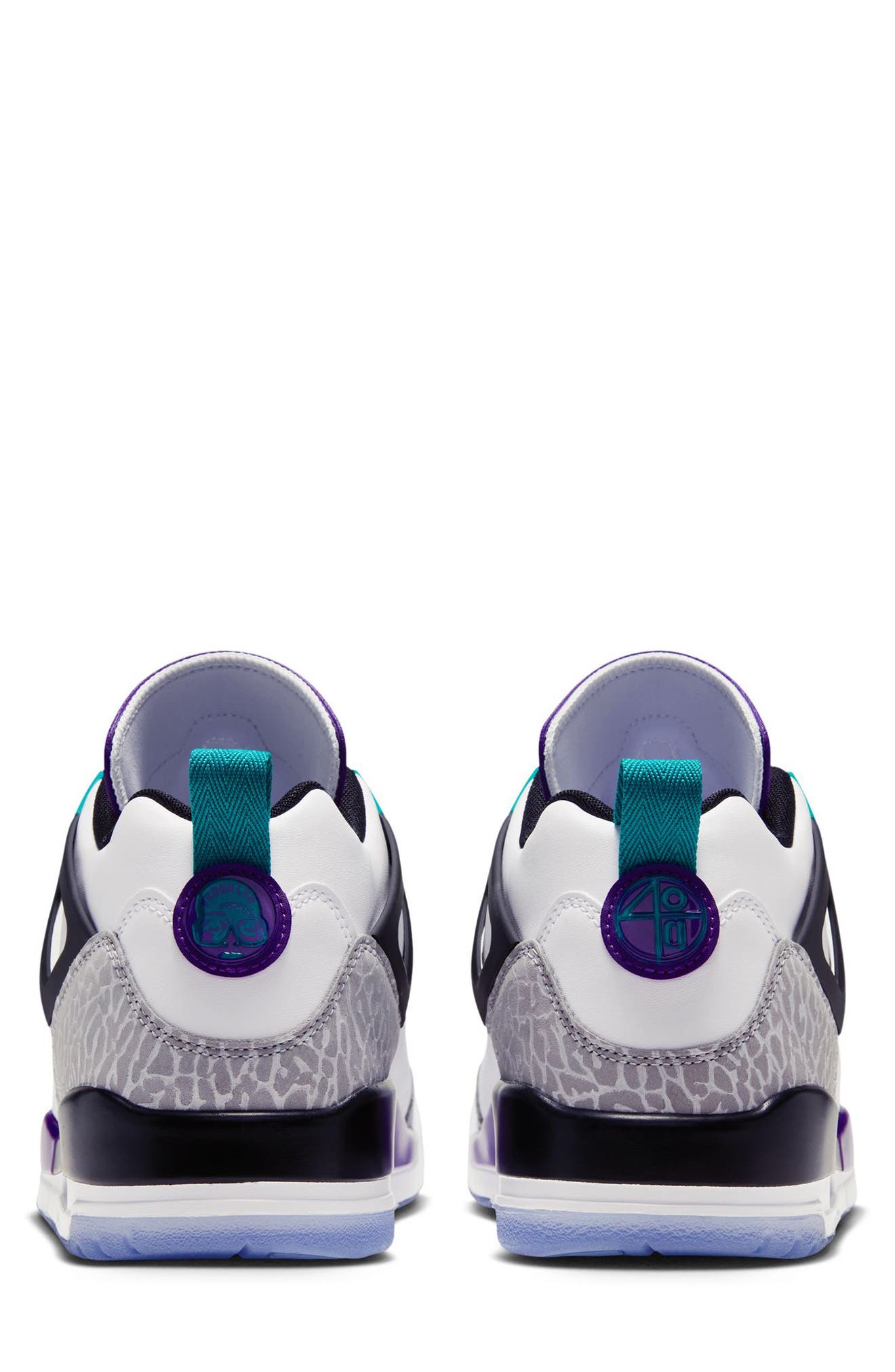 Spizike Low Sneaker, Alternate, color, WHITE/ COURT PURPLE/ RIO TEAL