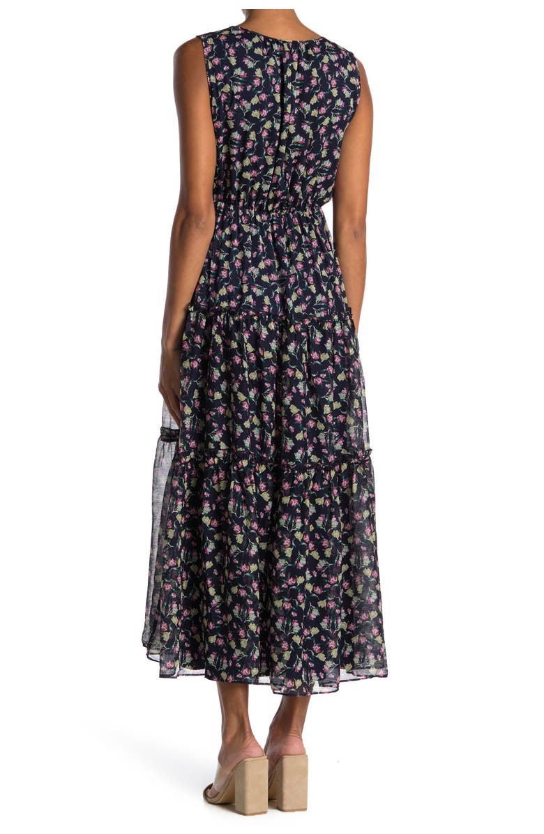 MELLODAY Floral Tiered Maxi Dress, Alternate, color, 