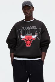 H&M Oversized Fit Printed Sweatshirt