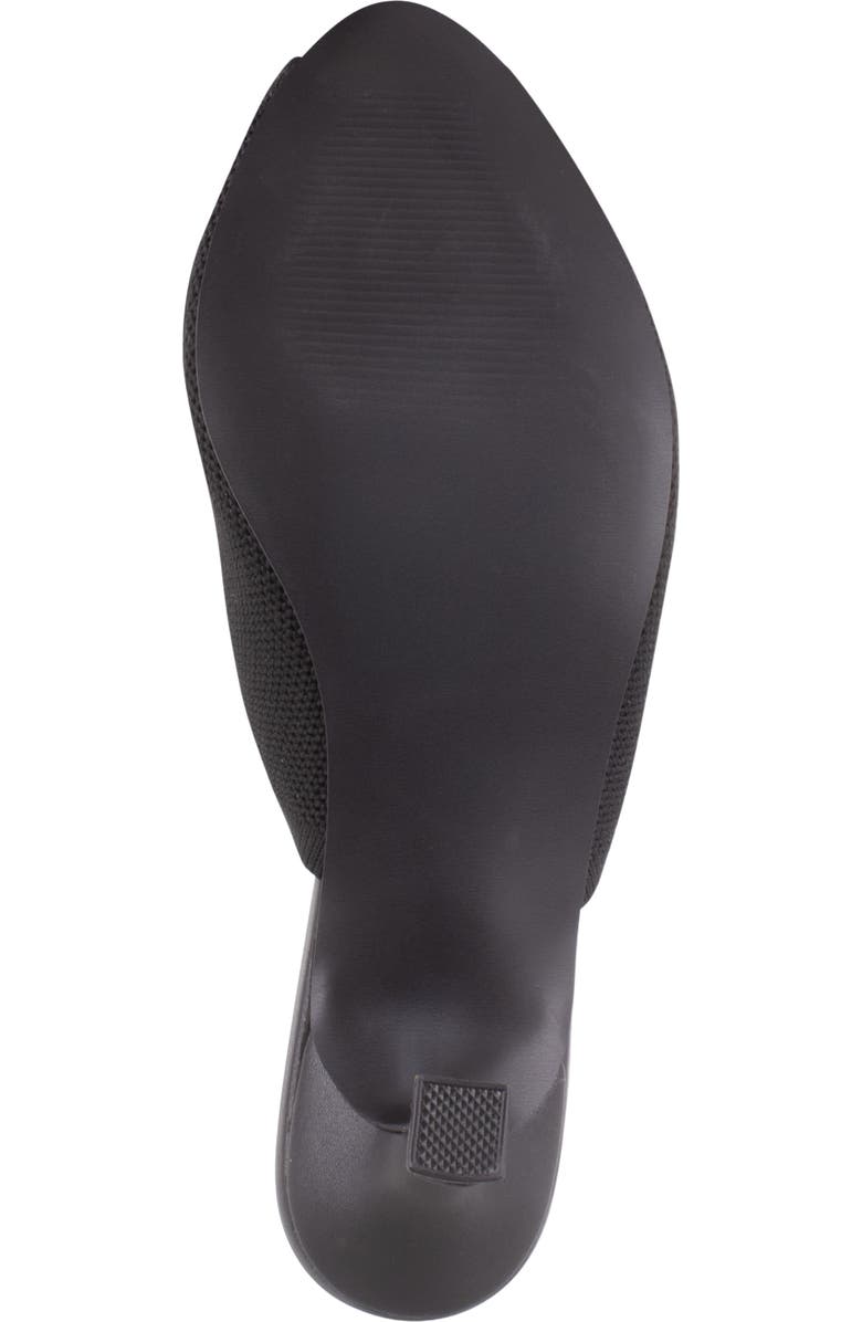 Tahari Maui Peep Toe Kitten Heel Slide Sandal, Alternate, color, Black