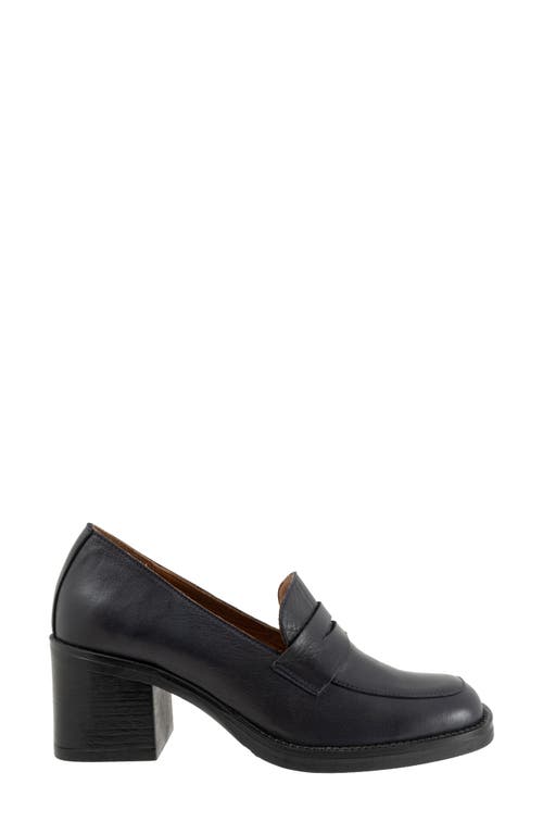 Bueno Ruth Penny Loafer Pump In Blue