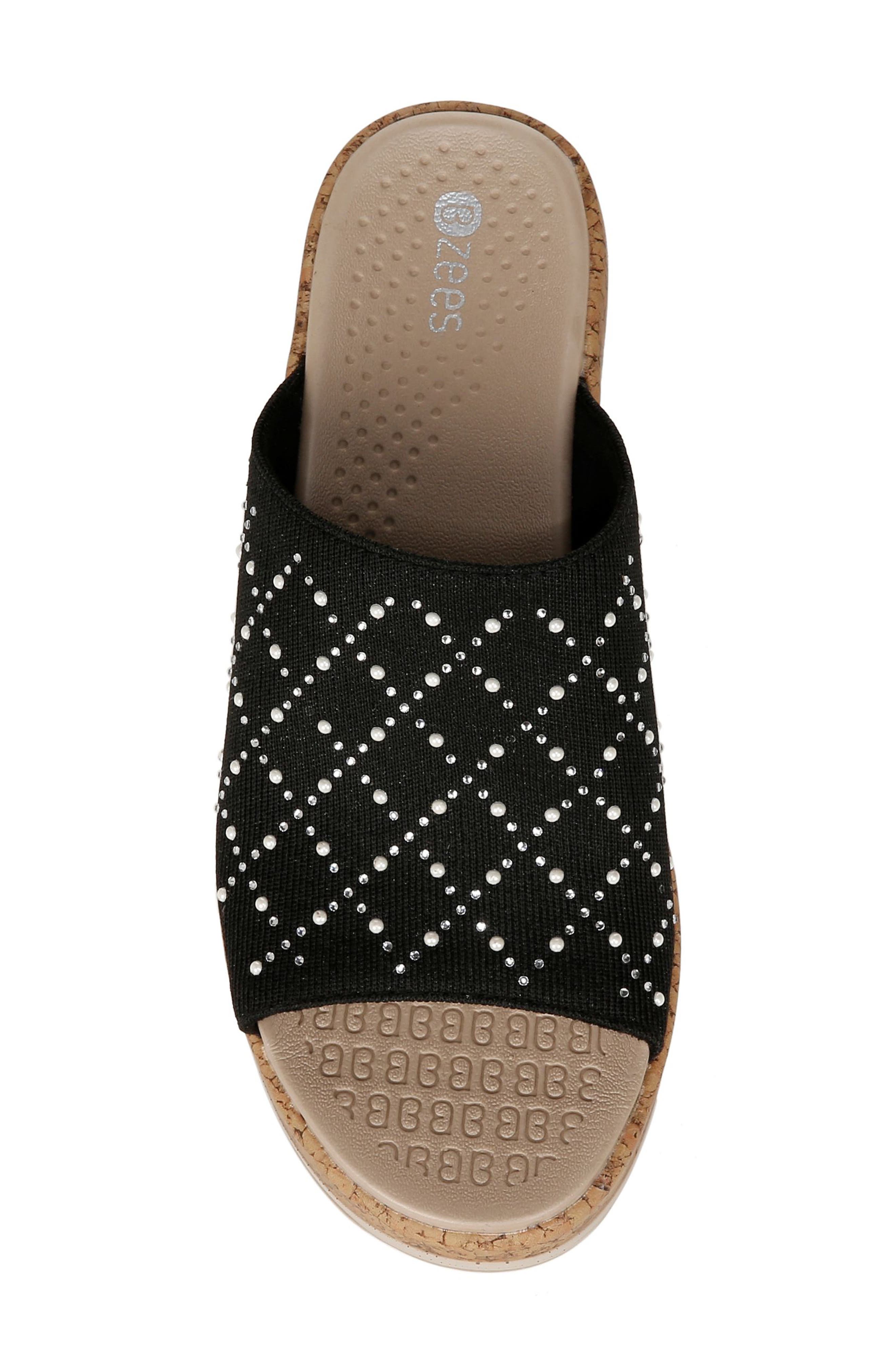 BZees Royal Wedge Sandal, Alternate, color, 