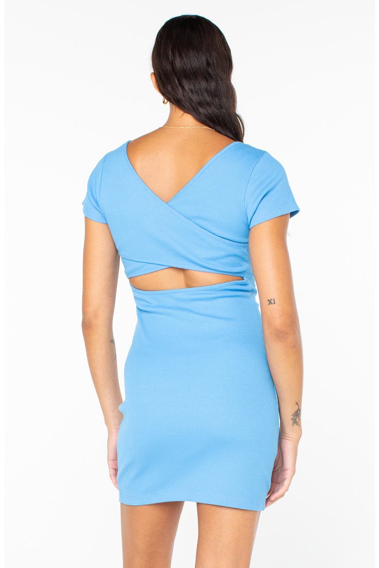 Good Keepsake Cutout Minidress, Alternate, color, AZURE BLUE SOLID