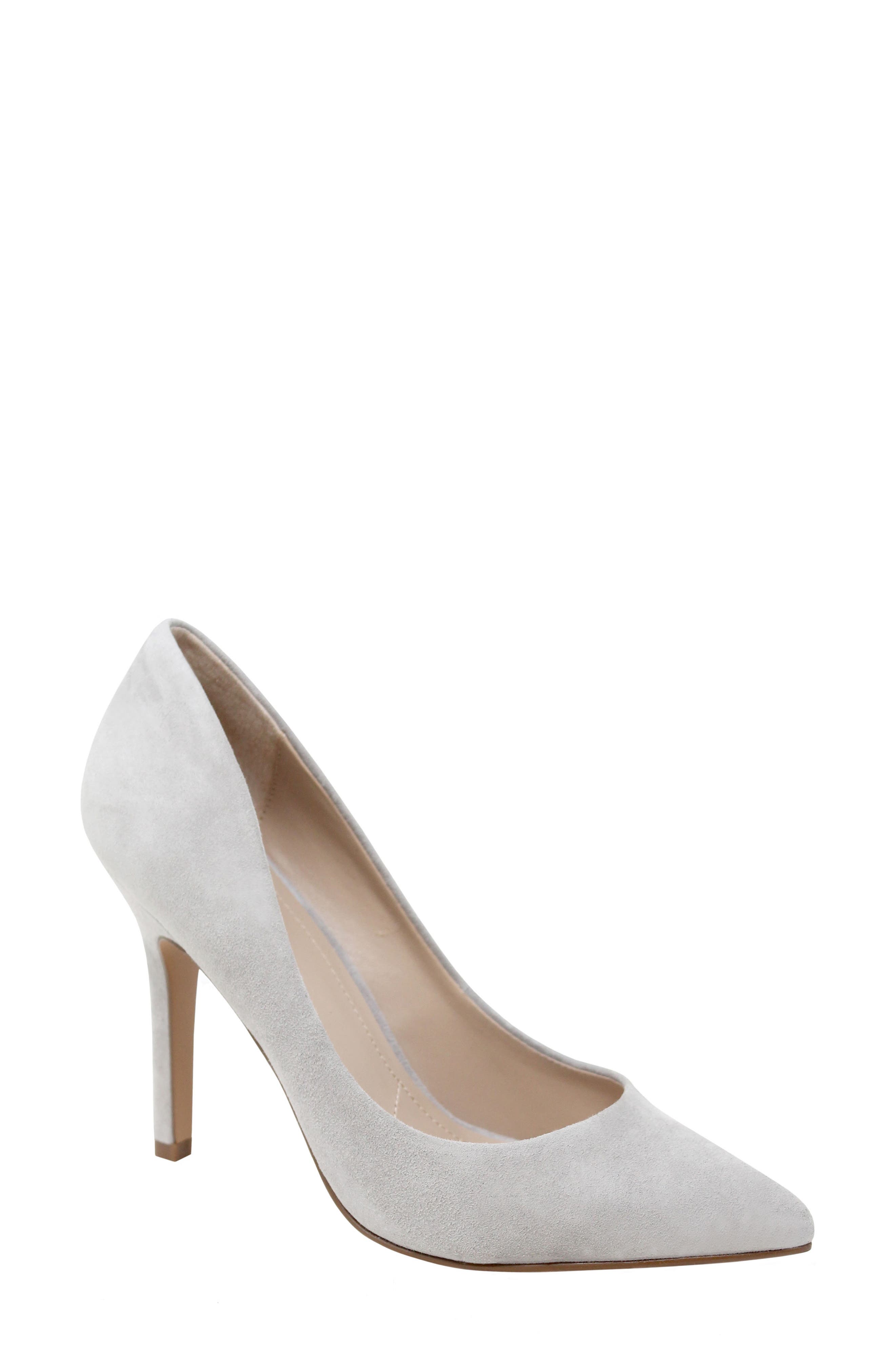 Maxx Pointed Toe Pump, Main, color, GREY SUEDE
