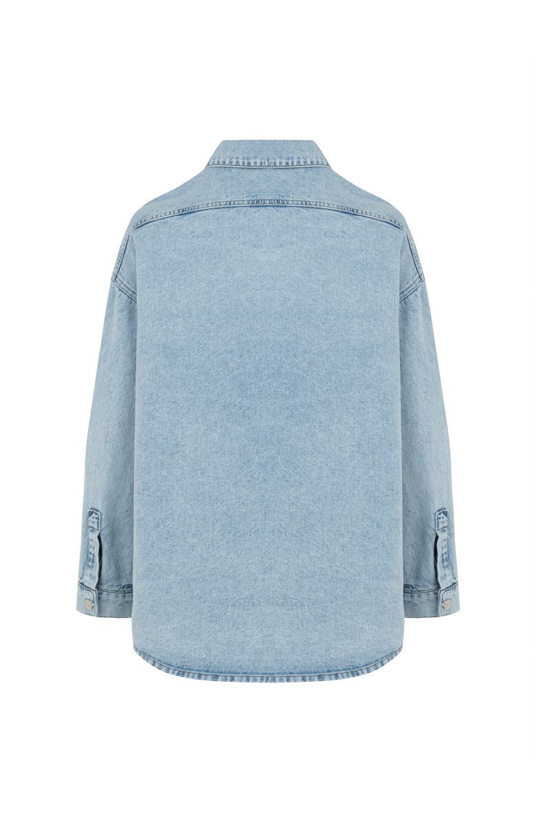 Nocturne Oversize Jean Shirt, Alternate, color, 