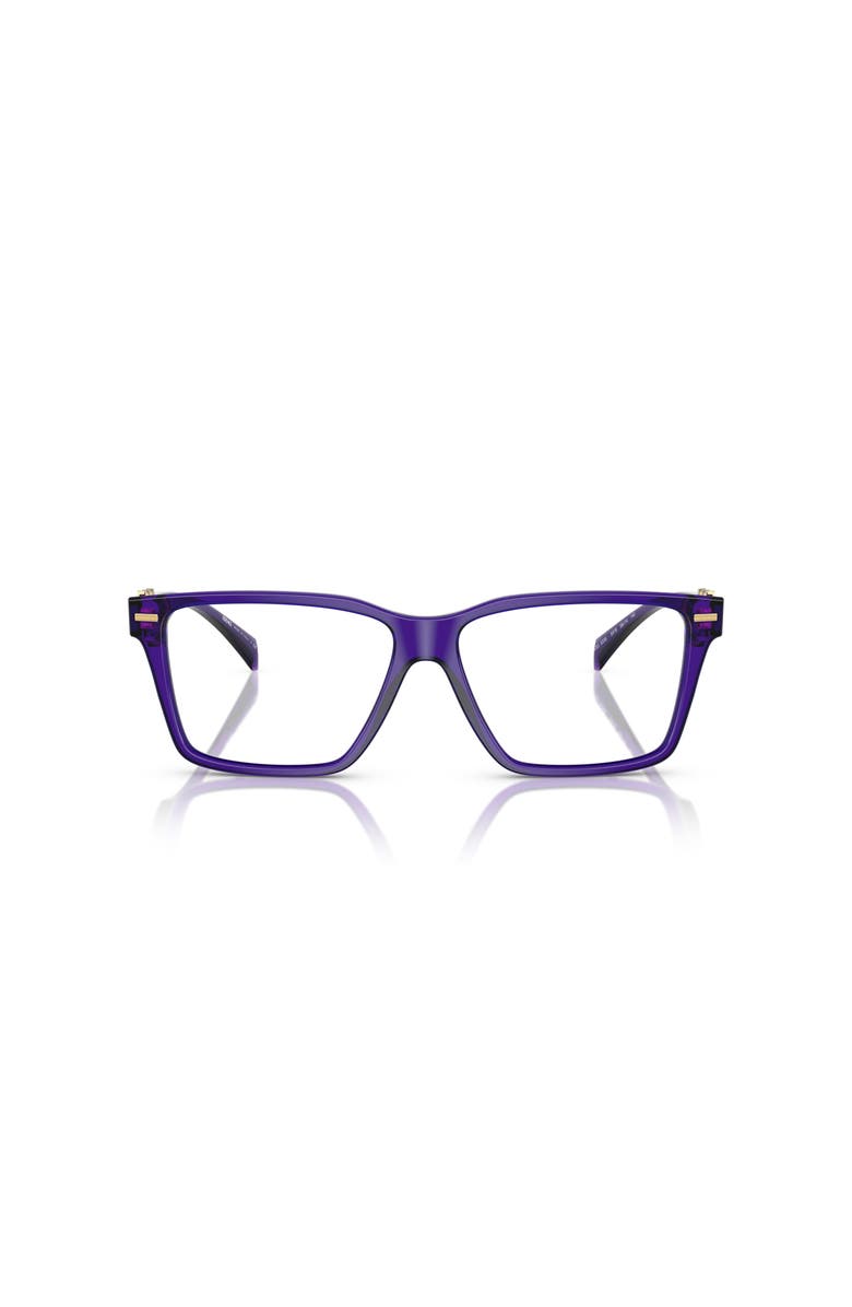 Versace 56mm Rectangle optical glasses, Alternate, color, Violet