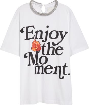 3.1 Phillip Lim Enjoy the Moment Crystal Embellished T-Shirt