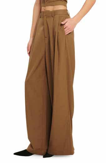 Pleated Wide Leg Pants