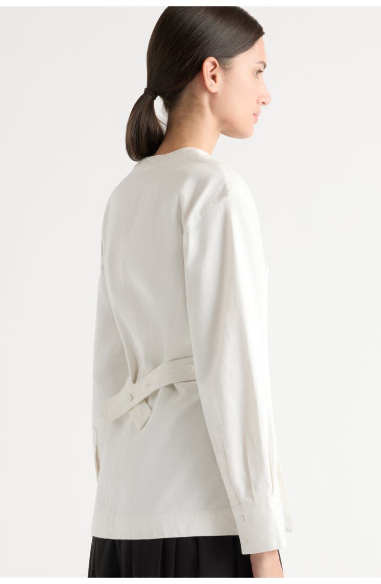 Modern Citizen Emmett Cinch-Waist Denim Jacket, Alternate, color, White