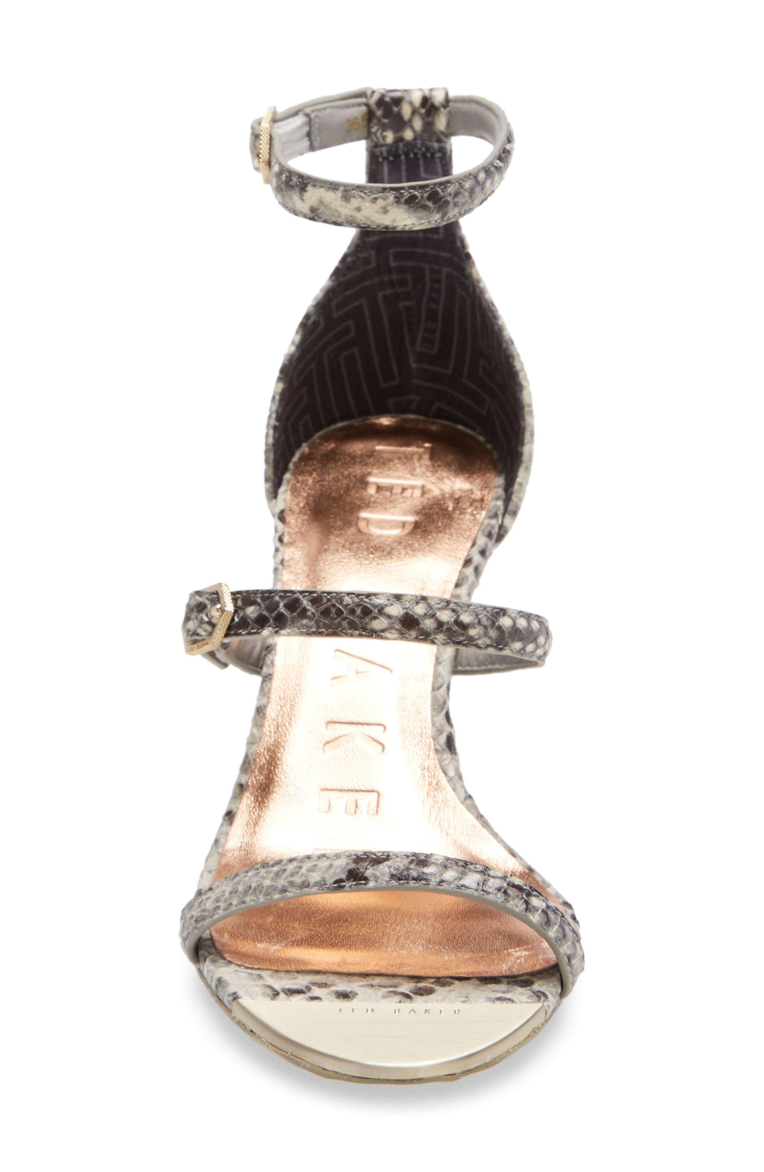 Weliin Wedge Sandal, Alternate, color, NATURAL SNAKE PRINT