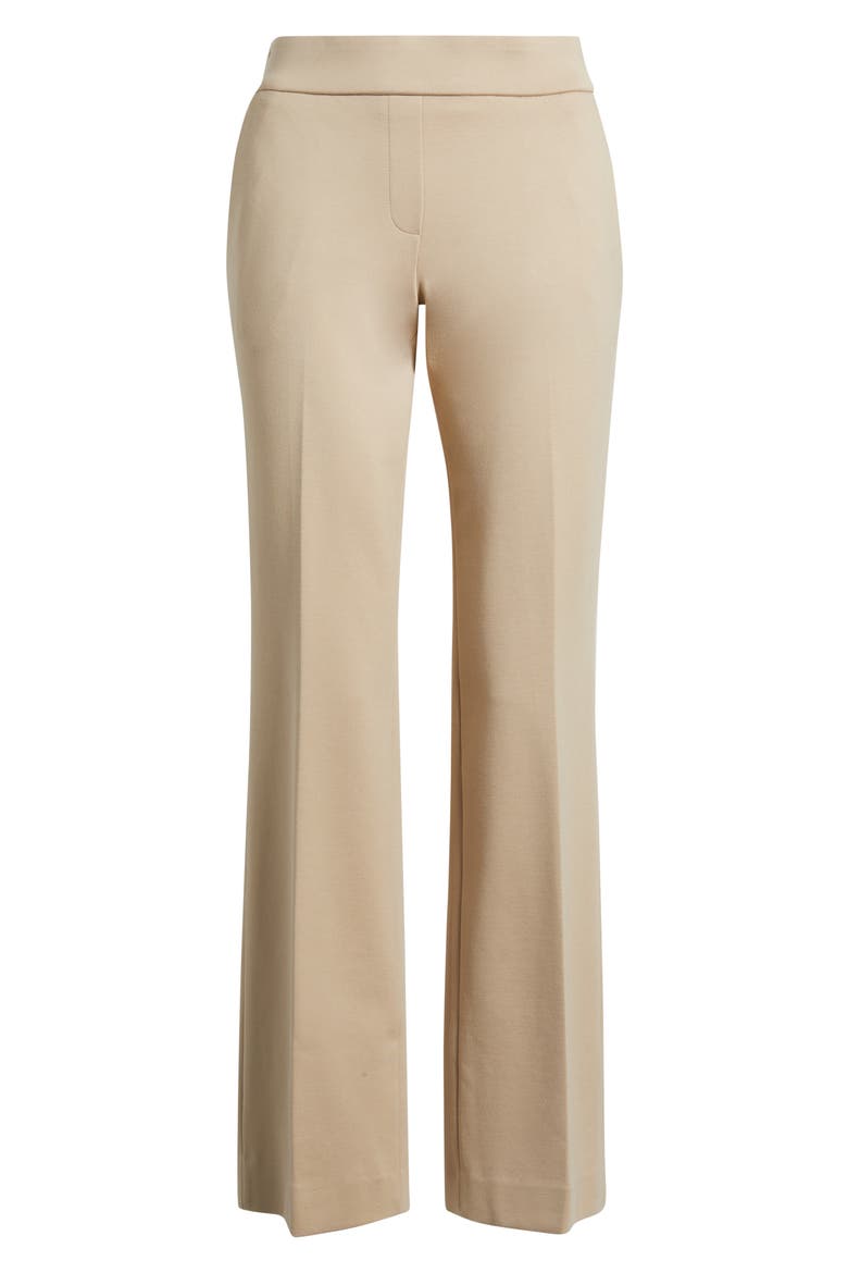 High Waist Pull-On Straight Leg Pants, Alternate, color, LATTE