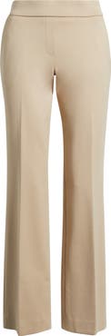 Anne Klein High Waist Pull-On Straight Leg Pants