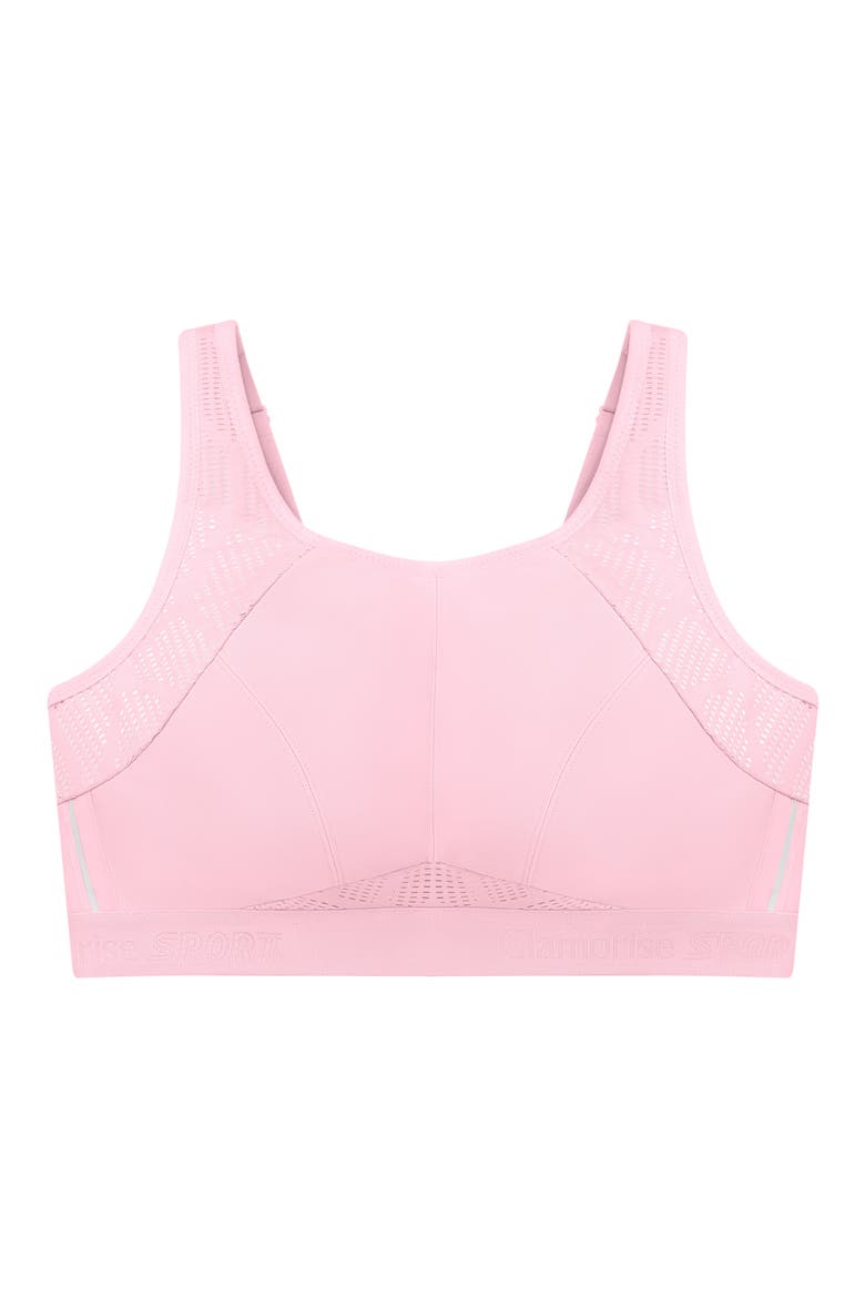 No-Bounce Camisole Sports Bra, Alternate, color, PARFAIT PINK
