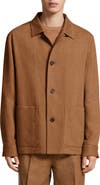 ZEGNA Silk & Linen Blend Chore Jacket