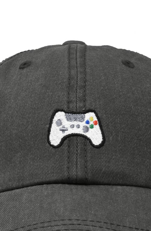 Dalix Game Controller Embroidered Hat In Washed Gray