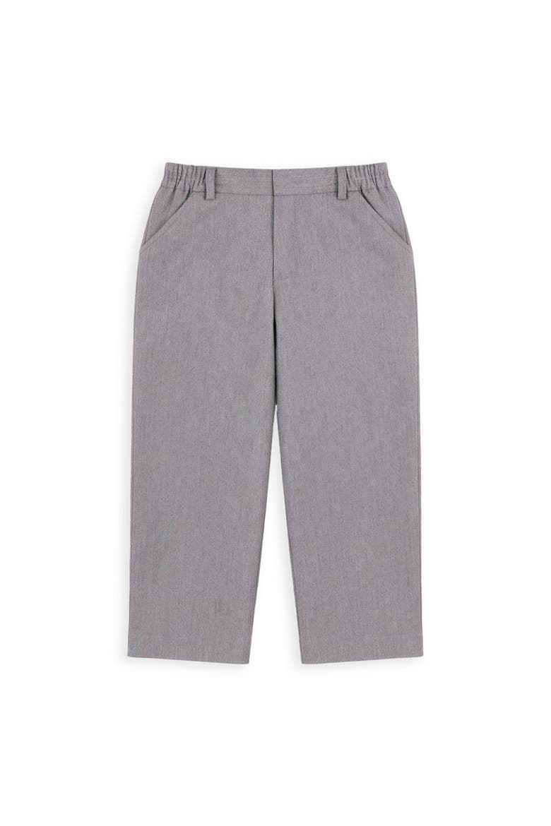 Khaki Twill Fake Fly Pants, Main, color, Grey Twill