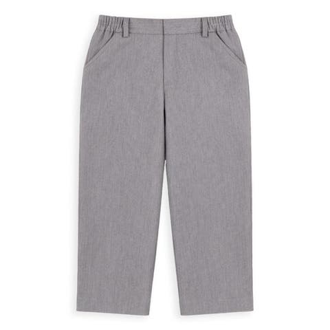 Khaki Twill Fake Fly Pants