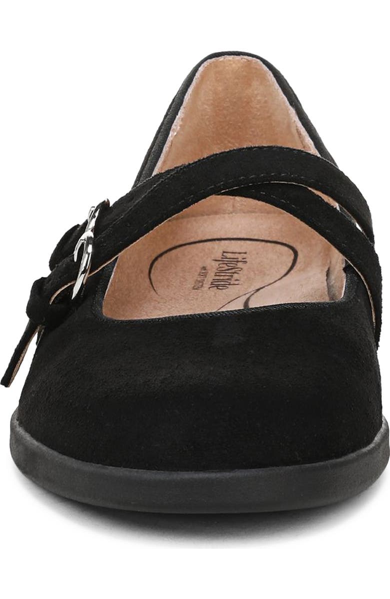 LifeStride Marnie Mary Jane Flat, Alternate, color, Black