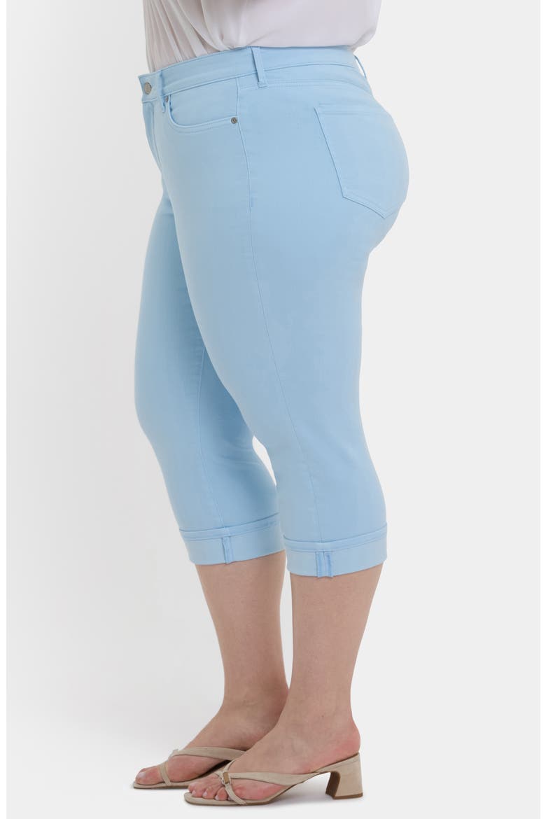 Marilyn Cool Embrace® Cuff Crop Straight Leg Jeans, Alternate, color, AQUATIC