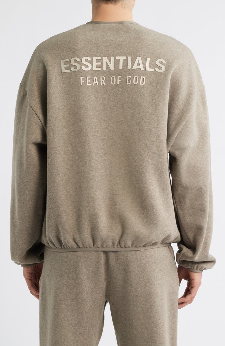 Fear of God Essentials Modern Fit Fleece Crewneck Sweatshirt, Alternate, color, Homestead Heather