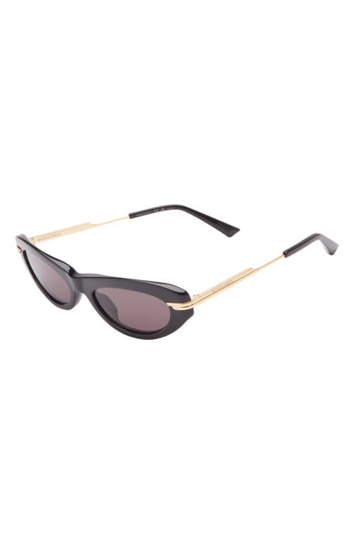 Bottega Veneta 53mm Cat Eye Sunglasses In Black