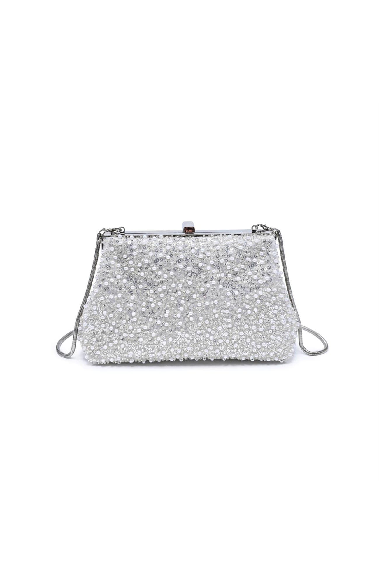 Glitz Evening Bag, Alternate, color, Ivory
