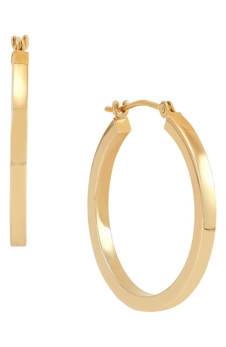 Frankie & Zoe Tubular Hoop Earrings, Alternate, color, Yellow Gold